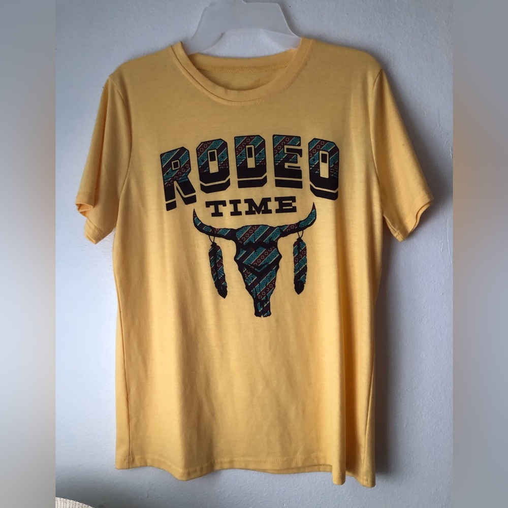 Yellow Rodeo time t shirt